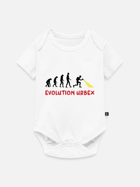 Evolution Urbex - Baby Premium Kurzarmbody - Weiß