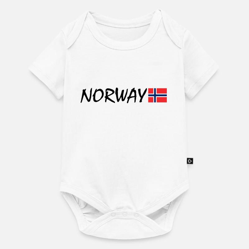 Norvège - Body à manches courtes Premium Bébé - blanc