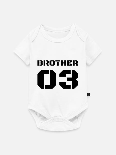 Frère 3 - Frère 03 - Body à manches courtes Premium Bébé - blanc