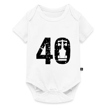 40 Formula Racing Motorsport - Baby Premium Kurzarmbody - Weiß - Vorne