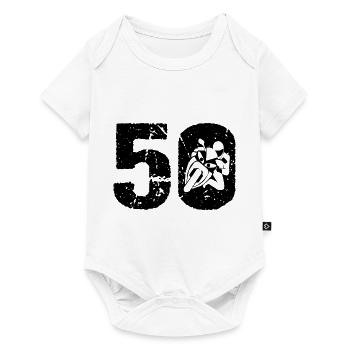 Motorcycle 50 Motorcyclist Moto - Baby Premium short-sleeve bodysuit - white - Front