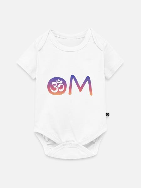 Om - Baby Premium Kurzarmbody - Weiß