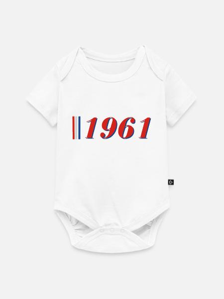 Jahr 1961 - Baby Premium Kurzarmbody - Weiß