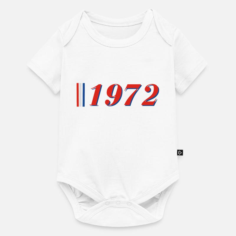 Année 1972 - Body à manches courtes Premium Bébé - blanc