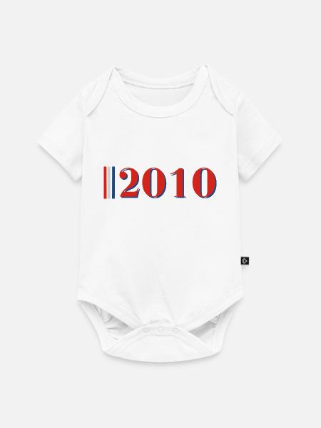 Jahr 2010 - Baby Premium Kurzarmbody - Weiß