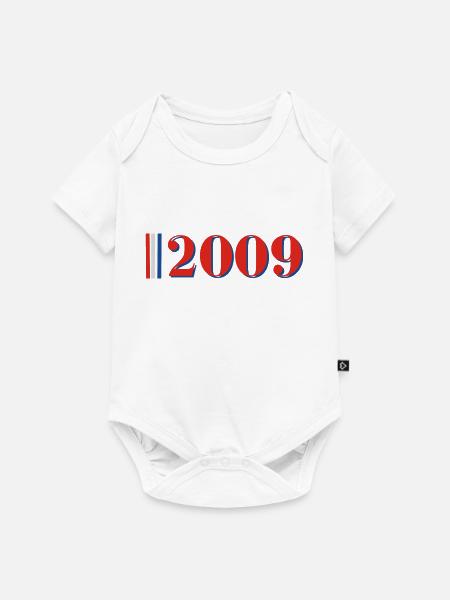Jahr 2009 - Baby Premium Kurzarmbody - Weiß