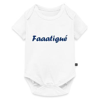 Fatigué - Body à manches courtes Premium Bébé - blanc - Devant