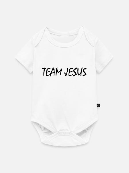 Team jesus - Baby Premium Kurzarmbody - Weiß