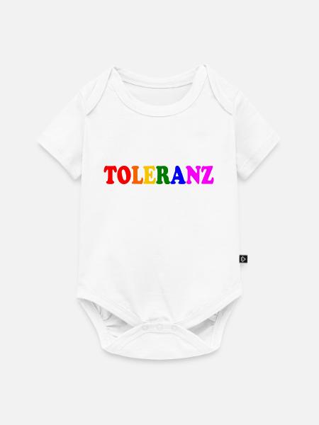 Toleranz - Baby Premium Kurzarmbody - Weiß