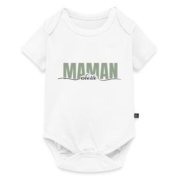 maman chérie -cadeau maman - Body à manches courtes Premium Bébé - blanc - Devant