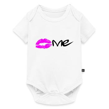 Kiss me - Baby Premium Kurzarmbody - Weiß - Vorne