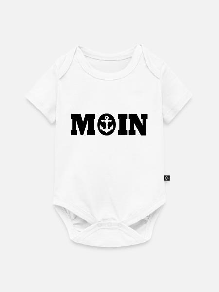 Moin - Baby Premium Kurzarmbody - Weiß