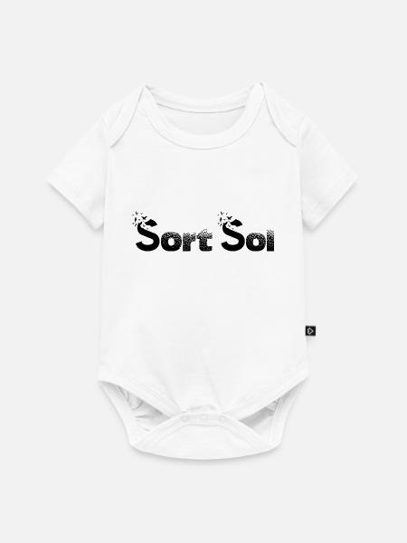 Schwarze Sonne Design - Baby Premium Kurzarmbody - Weiß