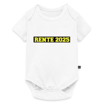 Rente 2025 - Baby Premium Kurzarmbody - Weiß - Vorne
