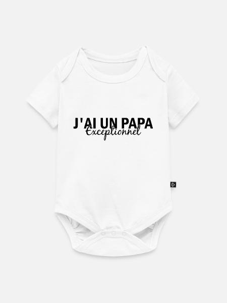 Außergewöhnlicher Vater - Baby Premium Kurzarmbody - Weiß