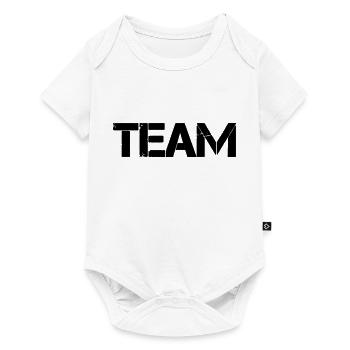 team - Baby Premium Kurzarmbody - Weiß - Vorne