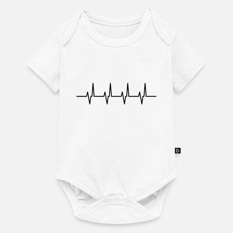 pulsation - Body à manches courtes Premium Bébé - blanc