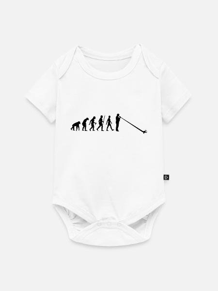 Evolution Alpenhorn - Baby Premium Kurzarmbody - Weiß