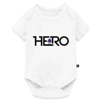 Hero Logo - Baby Premium Kurzarmbody - Weiß - Vorne