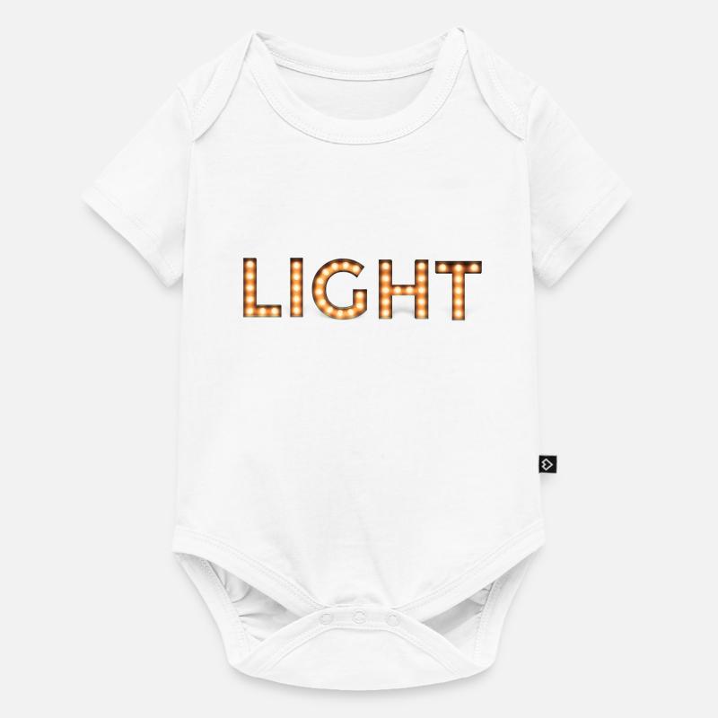 lumière - Body à manches courtes Premium Bébé - blanc