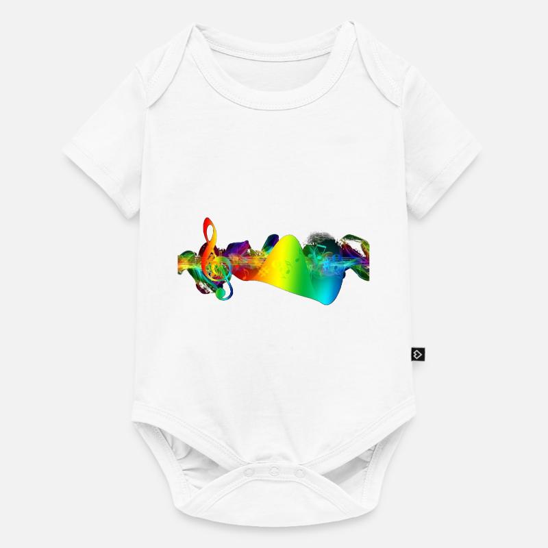 musique - Body à manches courtes Premium Bébé - blanc