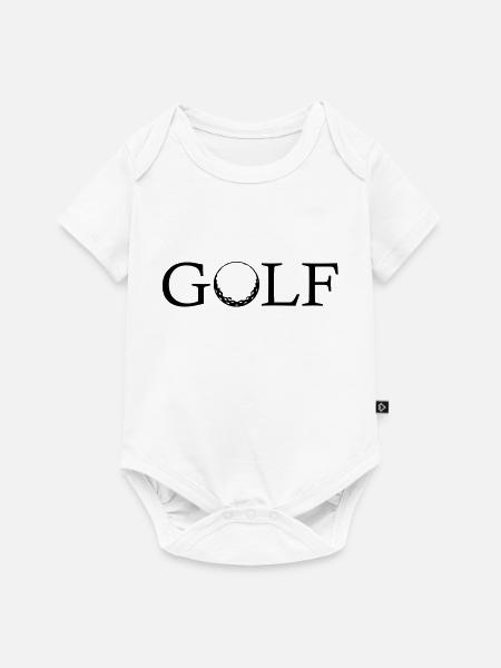 golf spielen - Baby Premium Kurzarmbody - Weiß