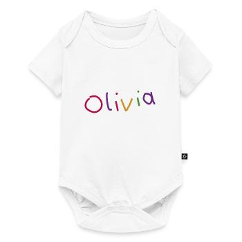 Olivia - Baby Premium short-sleeve bodysuit - white - Front