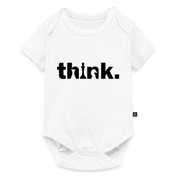 Think Schach Denksport Schachmeister Geschenk - Baby Premium Kurzarmbody - Weiß - Vorne
