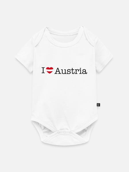 I love Austria - Baby Premium Kurzarmbody - Weiß