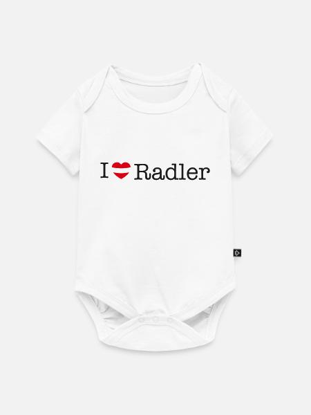 I love Radler - Baby Premium Kurzarmbody - Weiß