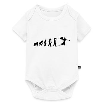 Handball évolution idée cadeau - Body à manches courtes Premium Bébé - blanc - Devant