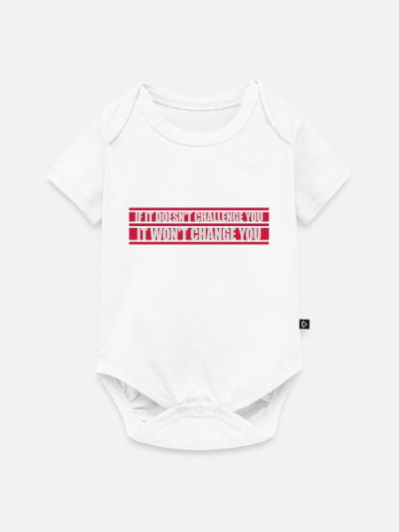 Workout Fitness Motivation Zitat - Baby Premium Kurzarmbody - Weiß