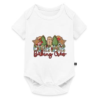 Funny Gingerbread Christmas Baking Crew - Baby Premium Kurzarmbody - Weiß - Vorne