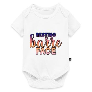 Resting Barre Face 3 - Baby Premium short-sleeve bodysuit - white - Front