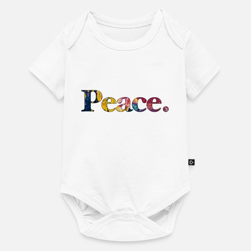 Frieden Paix - Body à manches courtes Premium Bébé - blanc