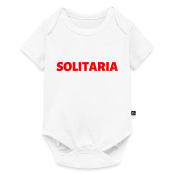 spanisch Sprache einsam sein - Baby Premium Kurzarmbody - Weiß - Vorne