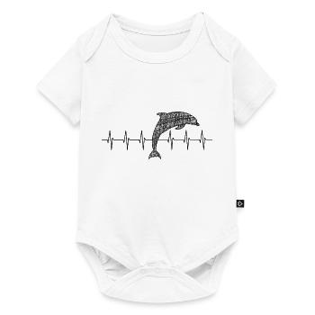 Delfin Dolphin - Baby Premium Kurzarmbody - Weiß - Vorne