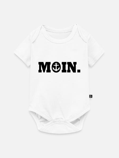 Moin - Baby Premium Kurzarmbody - Weiß