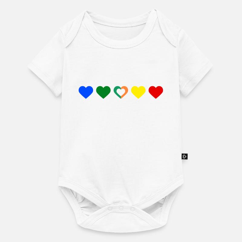 L’amour 1D - Body à manches courtes Premium Bébé - blanc