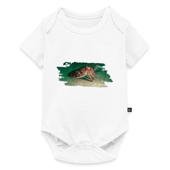 Tauchen Diving Squid Tintenfisch - Baby Premium Kurzarmbody - Weiß - Vorne