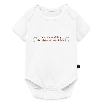 gluten-free - Baby Premium short-sleeve bodysuit - white - Front