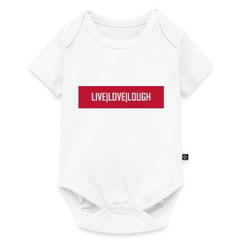 Live Love Lough - Baby Premium Kurzarmbody - Weiß - Vorne