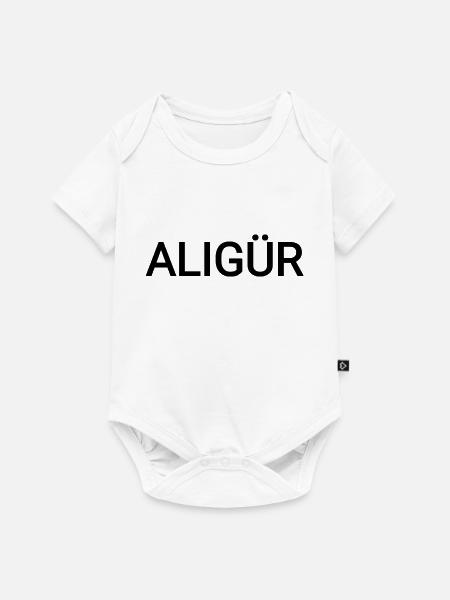 Aligür Name - Baby Premium Kurzarmbody - Weiß