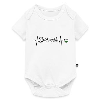 Styria Pulse Heart Line - Baby Premium short-sleeve bodysuit - white - Front