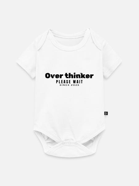 Überdenker - Baby Premium Kurzarmbody - Weiß