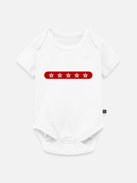 Sterne Symbol - Baby Premium Kurzarmbody - Weiß