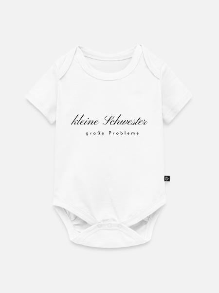 kleine Schwester - Baby Premium Kurzarmbody - Weiß