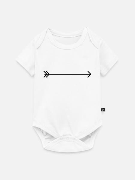 arrow - Baby Premium Kurzarmbody - Weiß