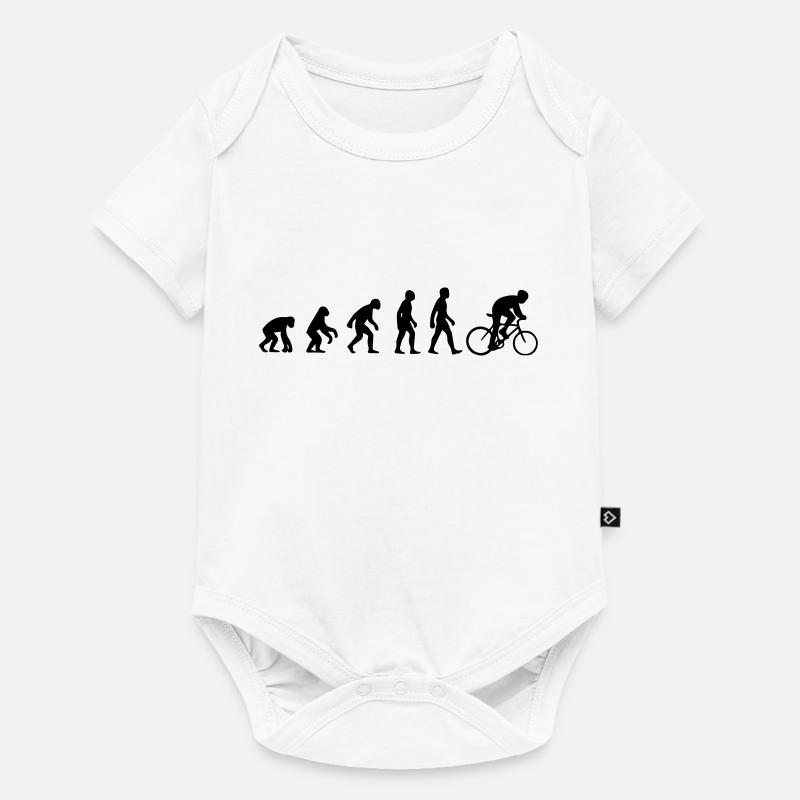 Bike Evolution - Baby Premium Kurzarmbody - Weiß
