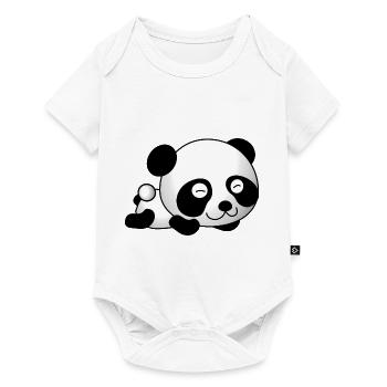 Doux Panda - Body à manches courtes Premium Bébé - blanc - Devant
